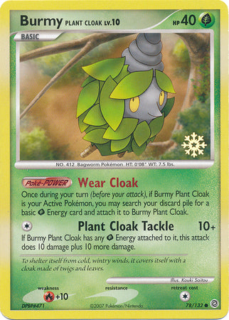 Burmy Plant Cloak (78/132) [Countdown Calendar Promos] | Cracking-Singles