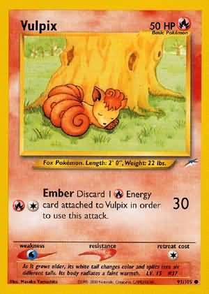 Vulpix (91/105) [Neo Destiny Unlimited] | Cracking-Singles