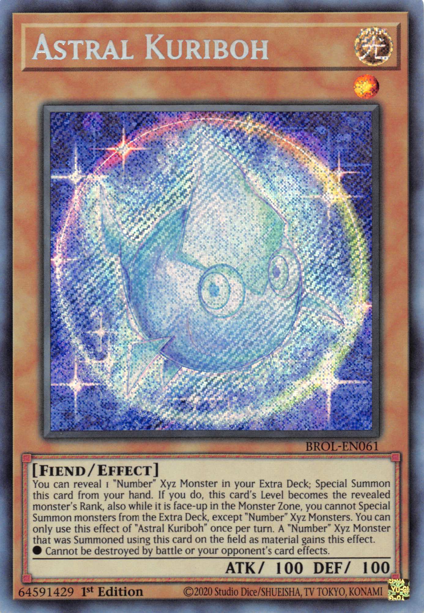 Astral Kuriboh [BROL-EN061] Secret Rare | Cracking-Singles