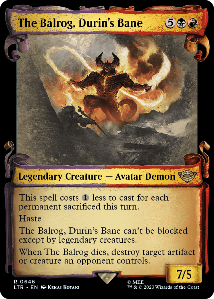 The Balrog, Durin's Bane [The Lord of the Rings: Tales of Middle-Earth Showcase Scrolls] | Cracking-Singles