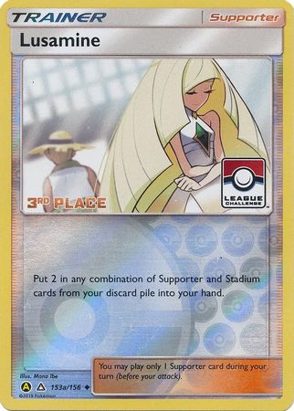 Lusamine (153a/156) (League Challenge Alt Art 3rd Place) [Sun & Moon: Ultra Prism] | Cracking-Singles