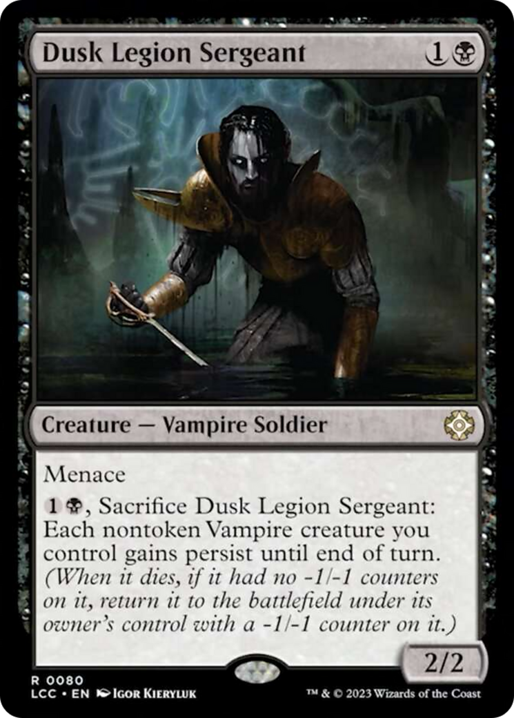 Dusk Legion Sergeant [The Lost Caverns of Ixalan Commander] | Cracking-Singles