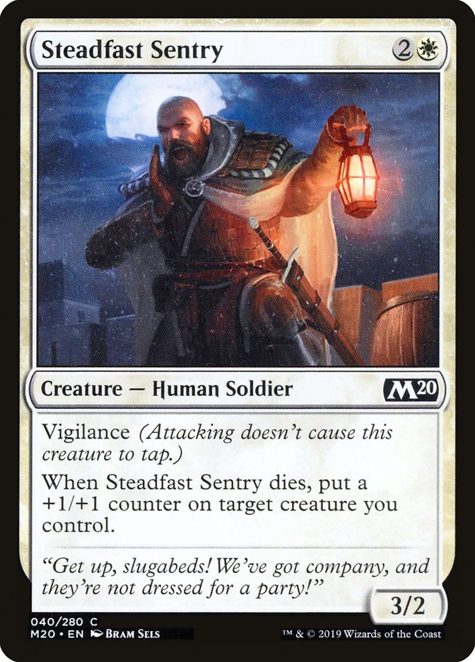 Steadfast Sentry [Core Set 2020] | Cracking-Singles