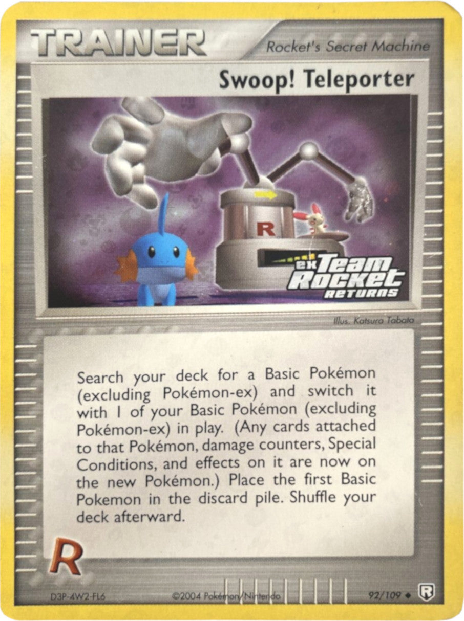 Swoop! Teleporter (92/109) (Stamped) [EX: Team Rocket Returns] | Cracking-Singles