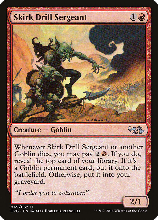 Skirk Drill Sergeant (Elves vs. Goblins) [Duel Decks Anthology] | Cracking-Singles