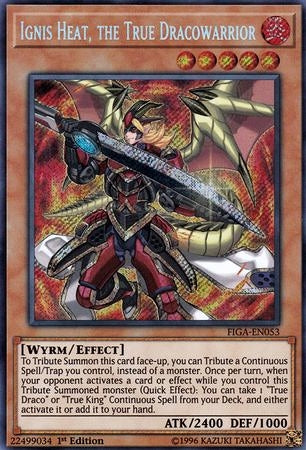 Ignis Heat, the True Dracowarrior [FIGA-EN053] Secret Rare | Cracking-Singles