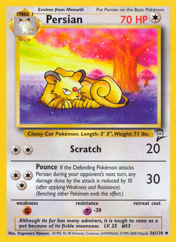 Persian (56/130) [Base Set 2] | Cracking-Singles