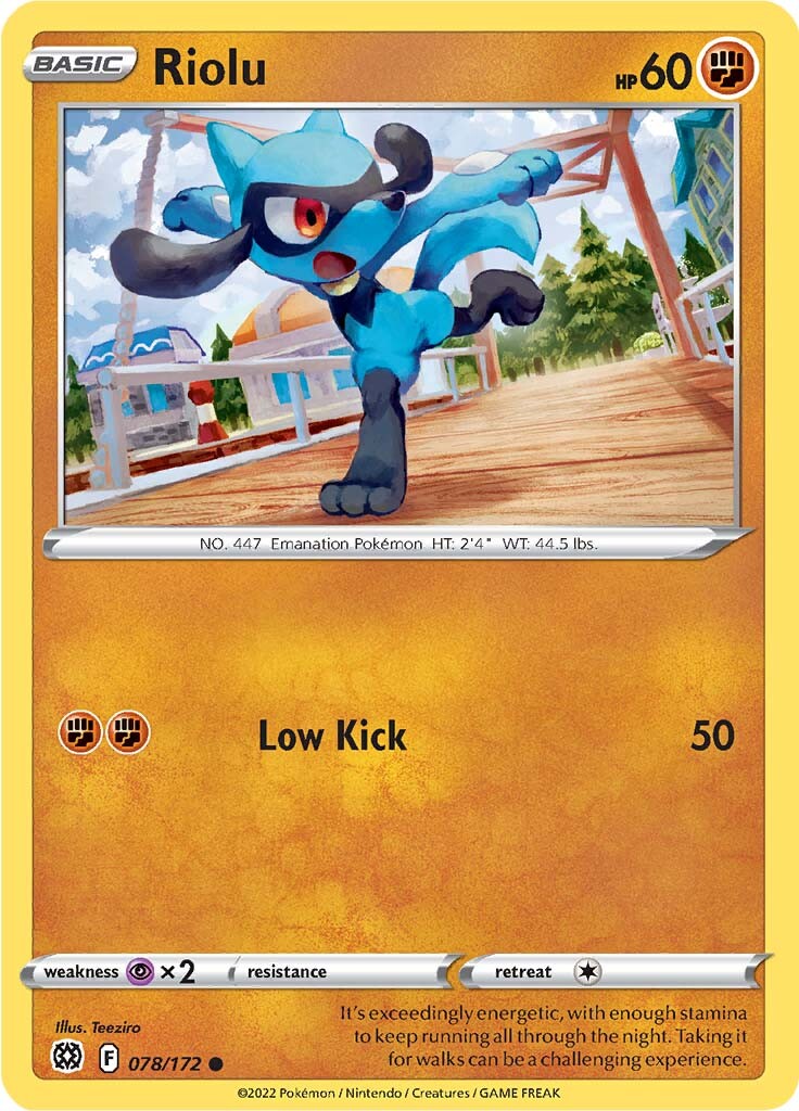 Riolu (078/172) [Sword & Shield: Brilliant Stars] | Cracking-Singles