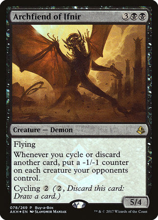 Archfiend of Ifnir [Amonkhet Promos] | Cracking-Singles