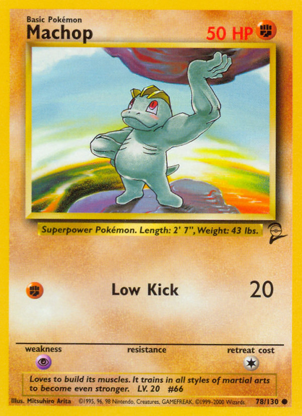 Machop (78/130) [Base Set 2] | Cracking-Singles