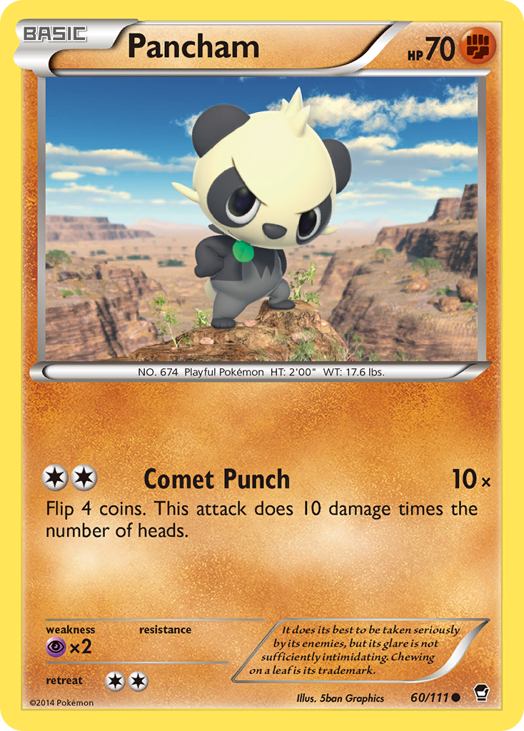 Pancham (60/111) [XY: Furious Fists] | Cracking-Singles