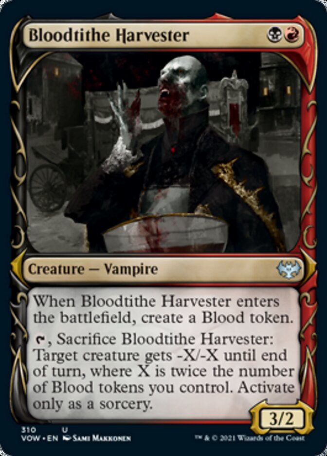 Bloodtithe Harvester (Showcase Fang Frame) [Innistrad: Crimson Vow] | Cracking-Singles