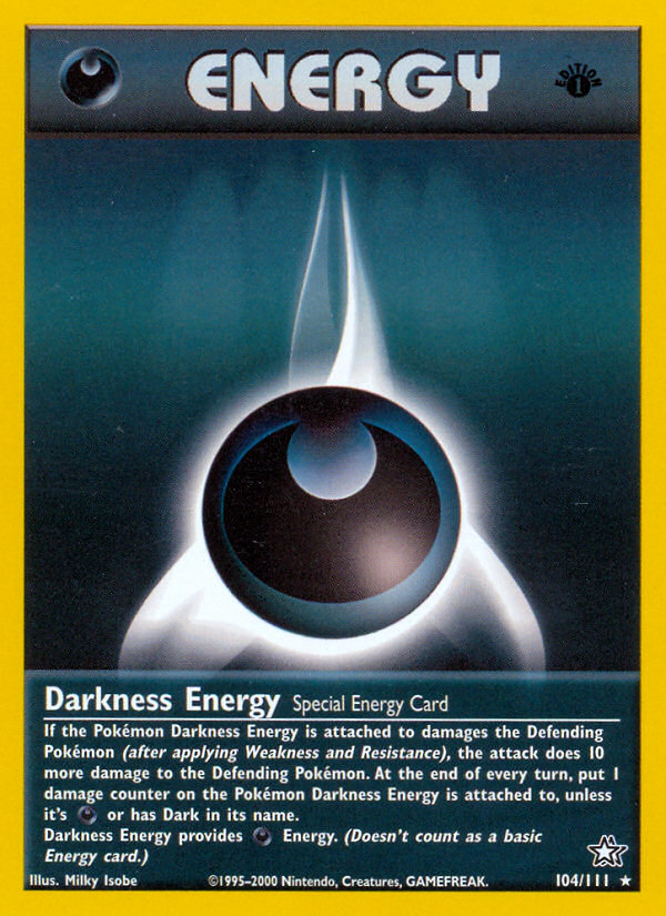 Darkness Energy (104/111) [Neo Genesis 1st Edition] | Cracking-Singles