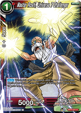 Master Roshi, Universe 7 Challenger (BT14-011) [Cross Spirits] | Cracking-Singles