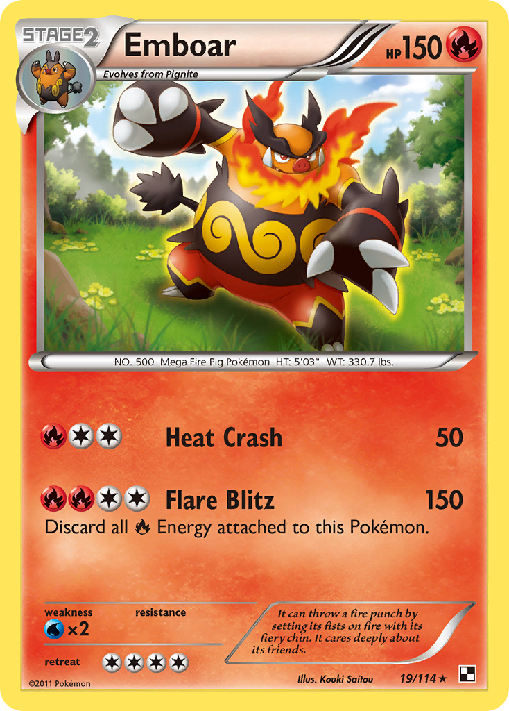 Emboar (19/114) [Black & White: Base Set] | Cracking-Singles