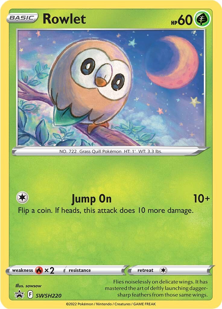 Rowlet (SWSH220) [Sword & Shield: Black Star Promos] | Cracking-Singles