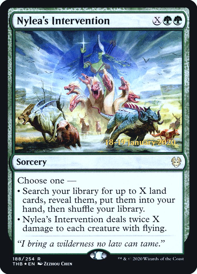 Nylea's Intervention [Theros Beyond Death Prerelease Promos] | Cracking-Singles