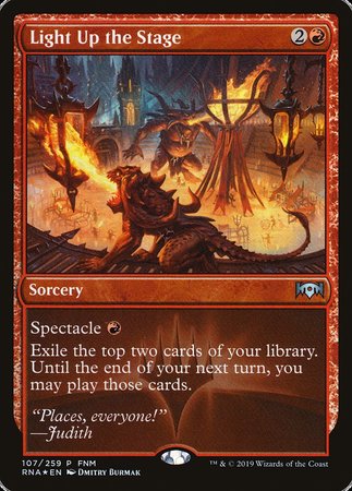 Light Up the Stage [Ravnica Allegiance Promos] | Cracking-Singles