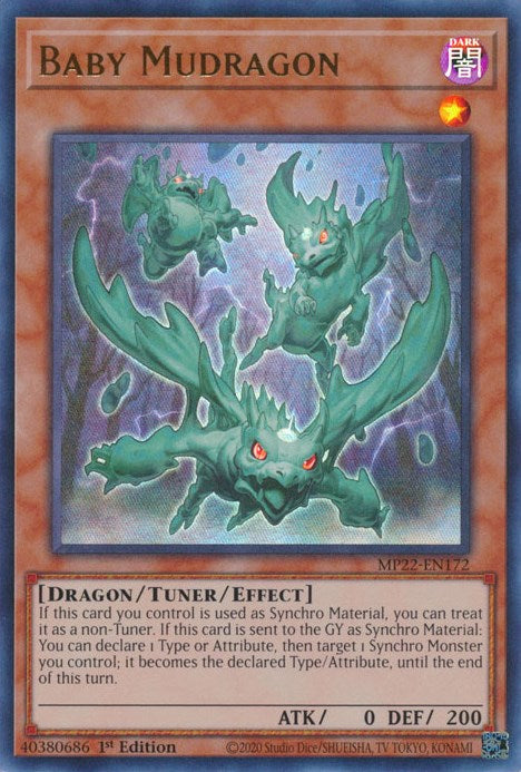 Baby Mudragon [MP22-EN172] Ultra Rare | Cracking-Singles