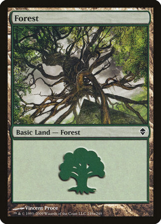 Forest (249a) [Zendikar] | Cracking-Singles