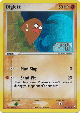 Diglett (50/100) (Stamped) [EX: Crystal Guardians] | Cracking-Singles