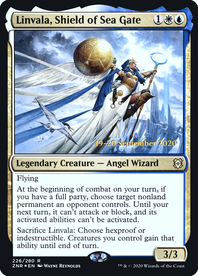 Linvala, Shield of Sea Gate  [Zendikar Rising Prerelease Promos] | Cracking-Singles