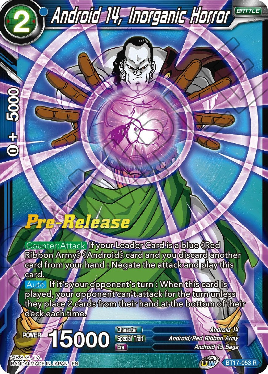 Android 14, Inorganic Horror (BT17-053) [Ultimate Squad Prerelease Promos] | Cracking-Singles