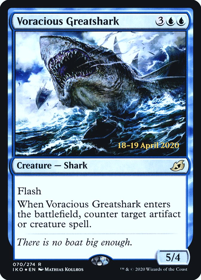 Voracious Greatshark  [Ikoria: Lair of Behemoths Prerelease Promos] | Cracking-Singles