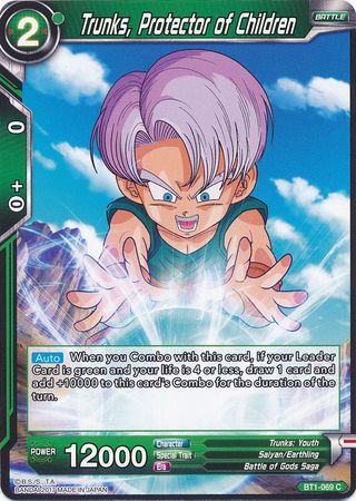 Trunks, Protector of Children [BT1-069] | Cracking-Singles