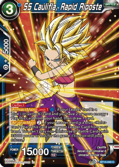 SS Caulifla, Rapid Riposte [BT15-040] | Cracking-Singles