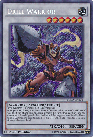 Drill Warrior [LC5D-EN038] Secret Rare | Cracking-Singles