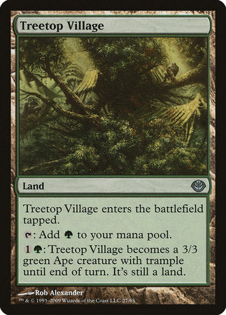 Treetop Village [Duel Decks: Garruk vs. Liliana] | Cracking-Singles