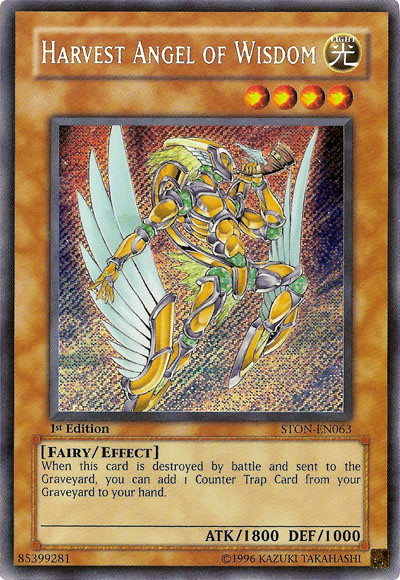 Harvest Angel of Wisdom [STON-EN063] Secret Rare | Cracking-Singles