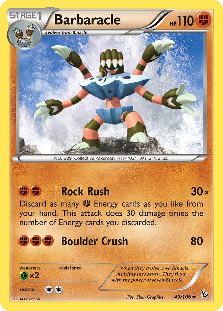 Barbaracle (49/106) [XY: Flashfire] | Cracking-Singles