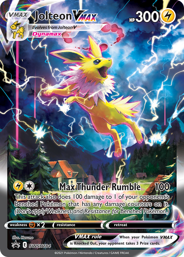 Jolteon VMAX (SWSH184) (Jumbo Card) [Sword & Shield: Black Star Promos] | Cracking-Singles