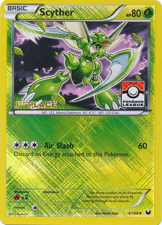 Scyther (4/108) (League Promo 1st Place) [Black & White: Dark Explorers] | Cracking-Singles