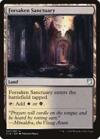 Forsaken Sanctuary [Commander 2018] | Cracking-Singles