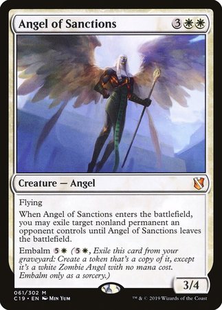 Angel of Sanctions [Commander 2019] | Cracking-Singles