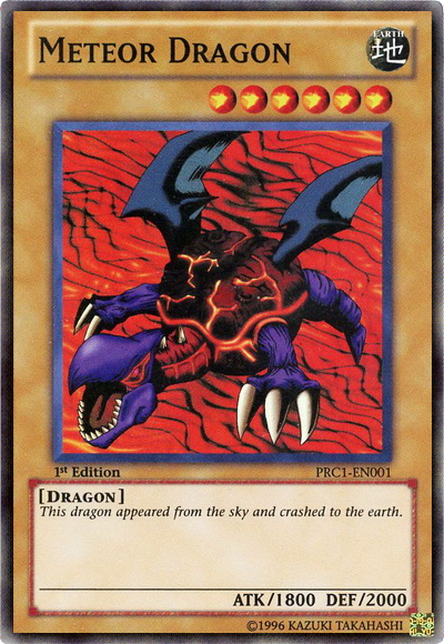 Meteor Dragon [PRC1-EN001] Super Rare | Cracking-Singles