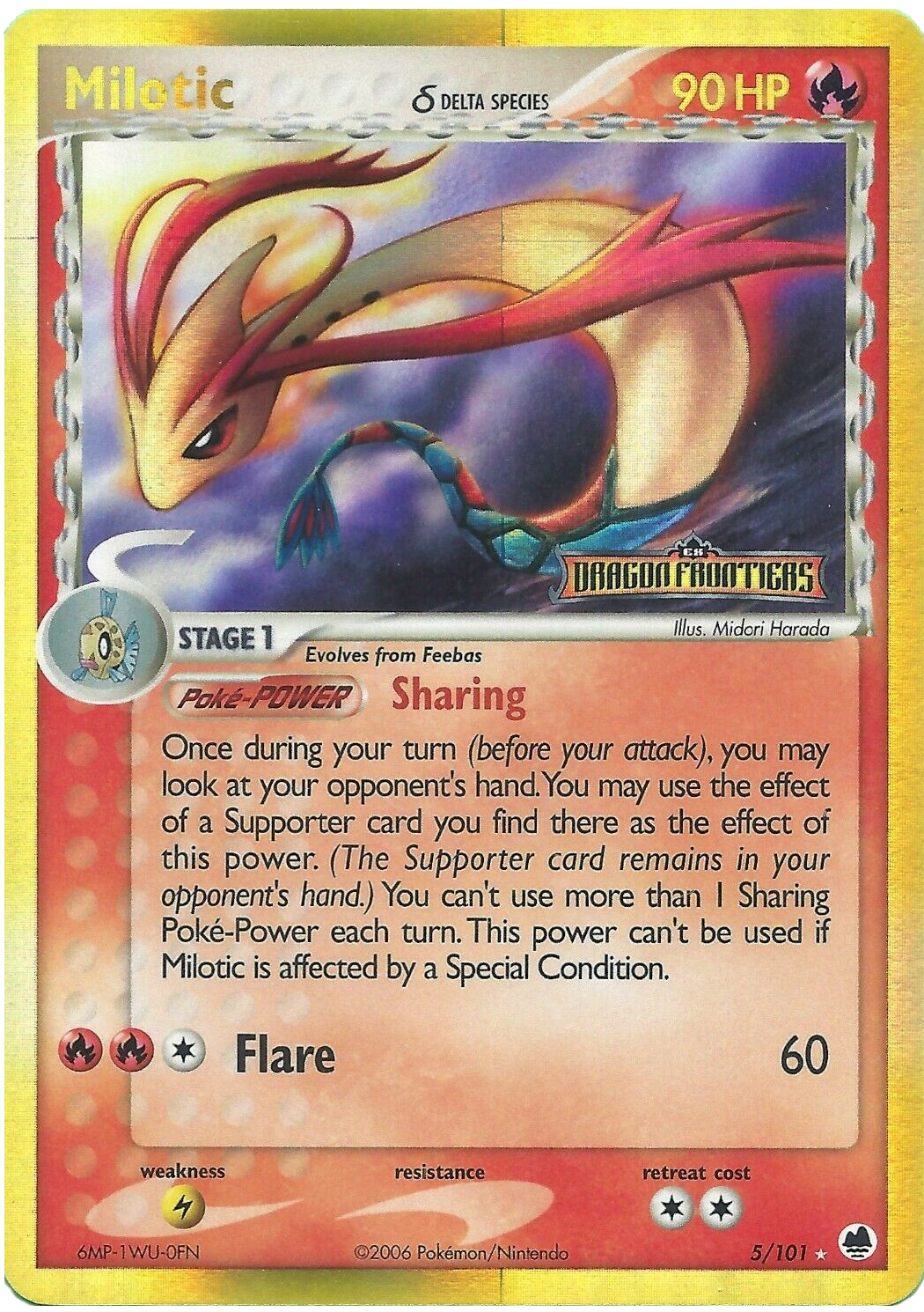 Milotic (5/101) (Delta Species) (Stamped) [EX: Dragon Frontiers] | Cracking-Singles