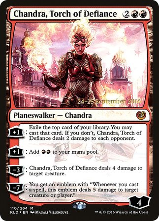 Chandra, Torch of Defiance [Kaladesh Promos] | Cracking-Singles