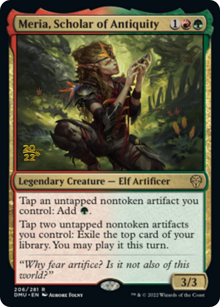 Meria, Scholar of Antiquity [Dominaria United Prerelease Promos] | Cracking-Singles