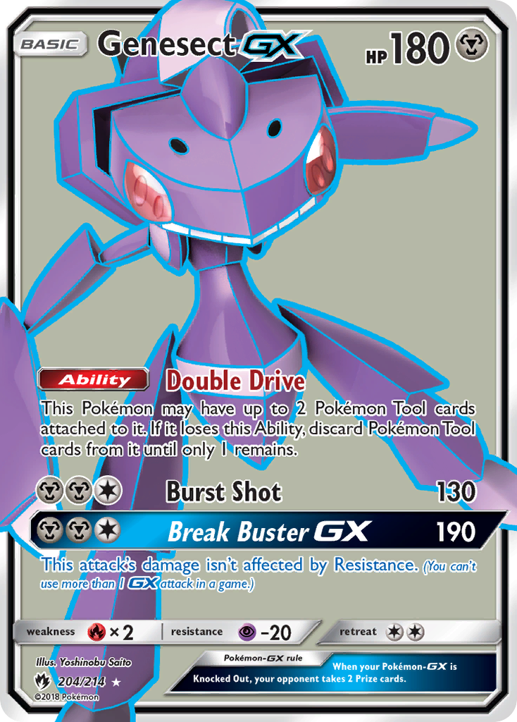 Genesect GX (204/214) [Sun & Moon: Lost Thunder] | Cracking-Singles