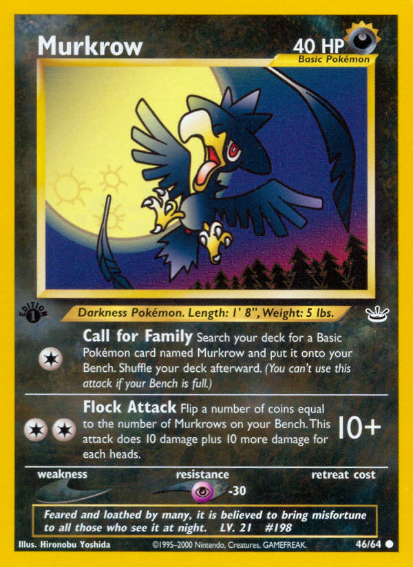 Murkrow (46/64) [Neo Revelation 1st Edition] | Cracking-Singles