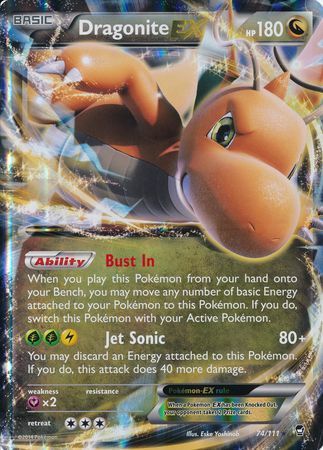 Dragonite EX (74/111) (Jumbo Card) [XY: Furious Fists] | Cracking-Singles