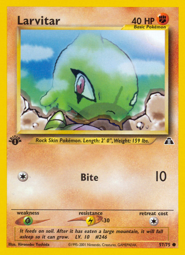 Larvitar (57/75) [Neo Discovery 1st Edition] | Cracking-Singles