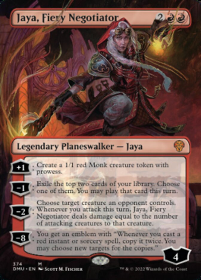 Jaya, Fiery Negotiator (Borderless) [Dominaria United] | Cracking-Singles