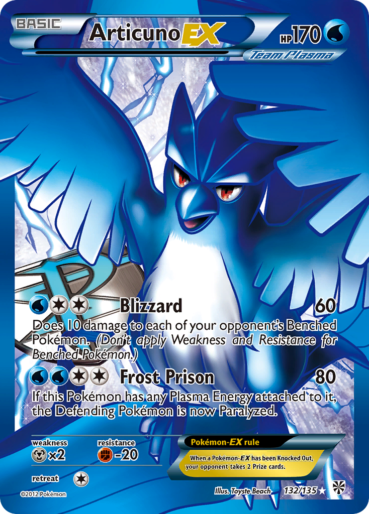 Articuno EX (132/135) [Black & White: Plasma Storm] | Cracking-Singles