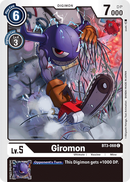 Giromon [BT3-068] [Release Special Booster Ver.1.5] | Cracking-Singles