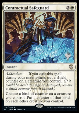 Contractual Safeguard (Promo Pack) [Streets of New Capenna Commander Promos] | Cracking-Singles